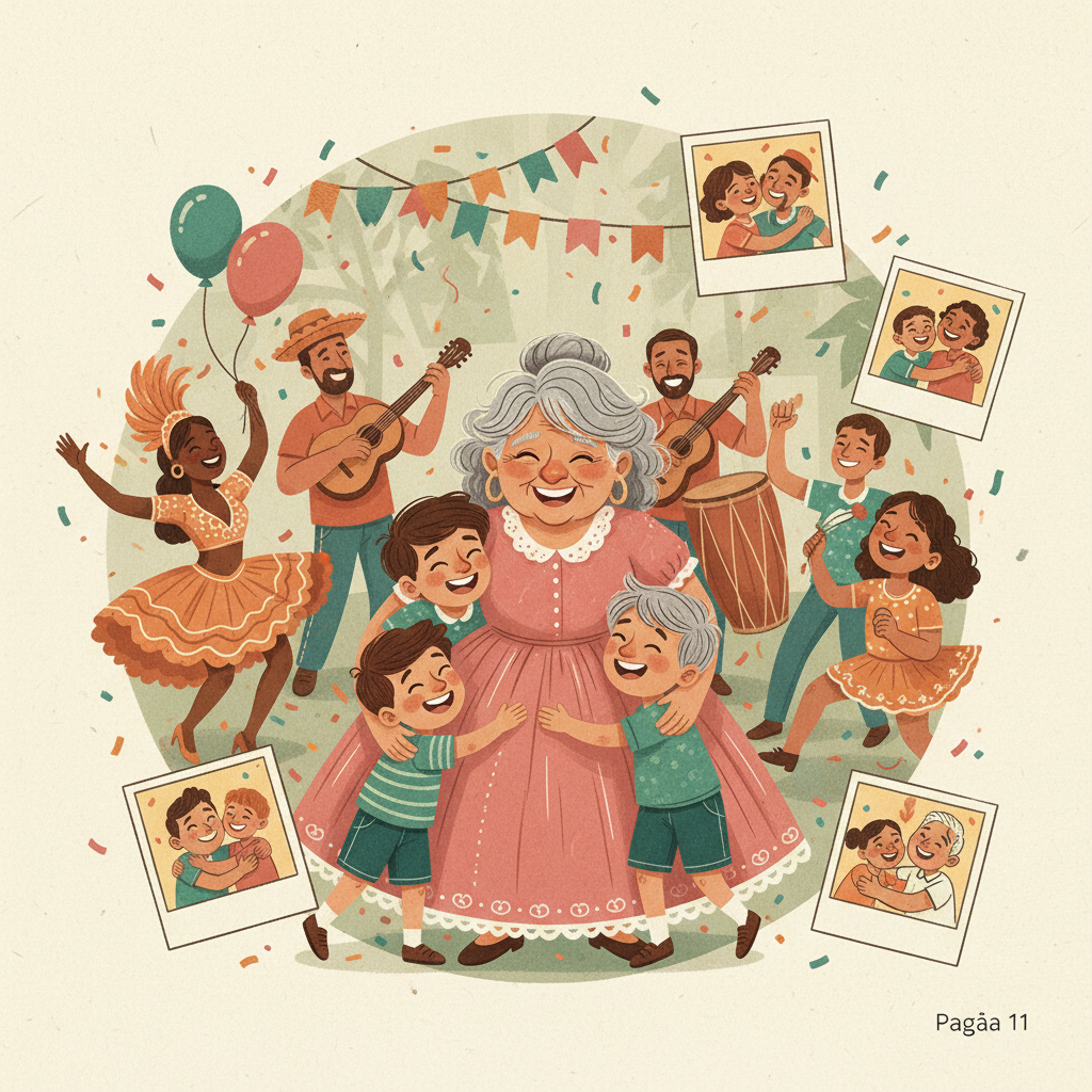 Ilustração da página 11 de O niver da Bisa