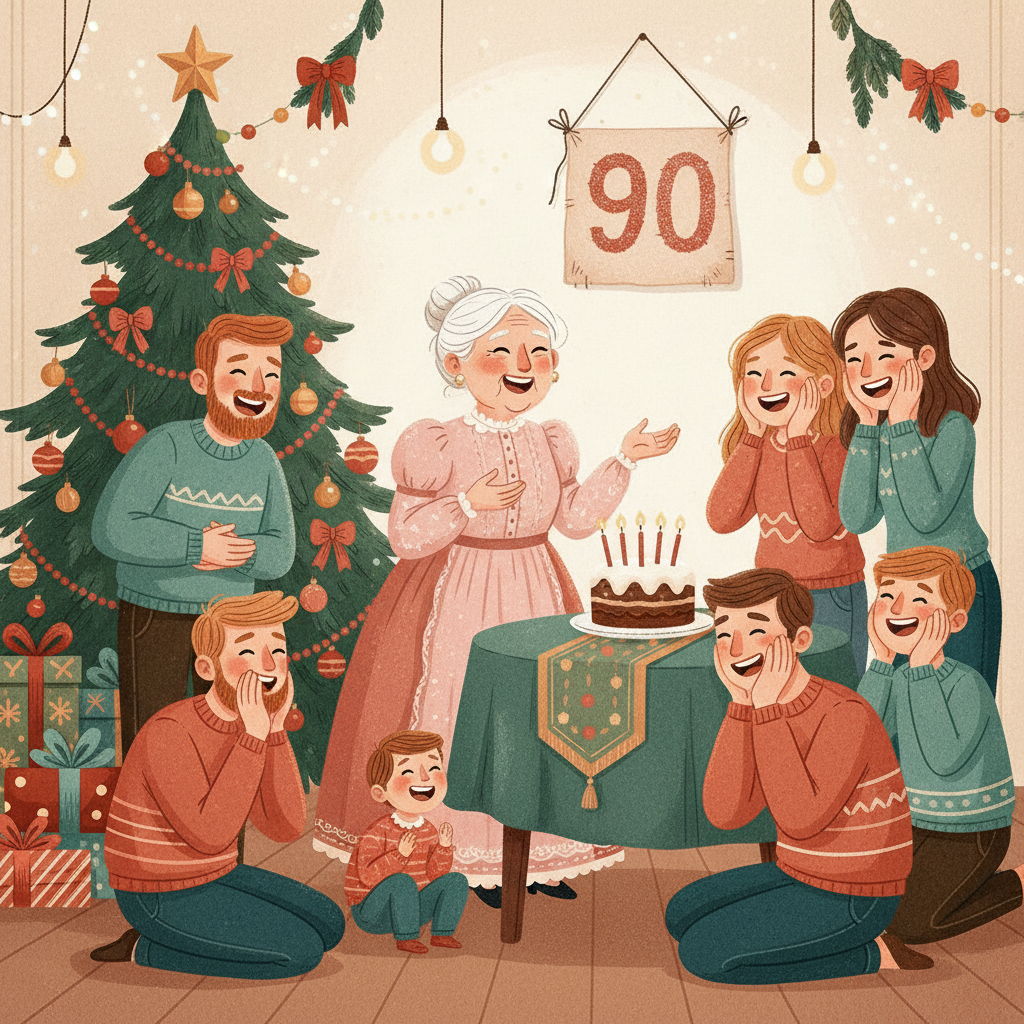 Ilustração da página 3 de O niver da Bisa