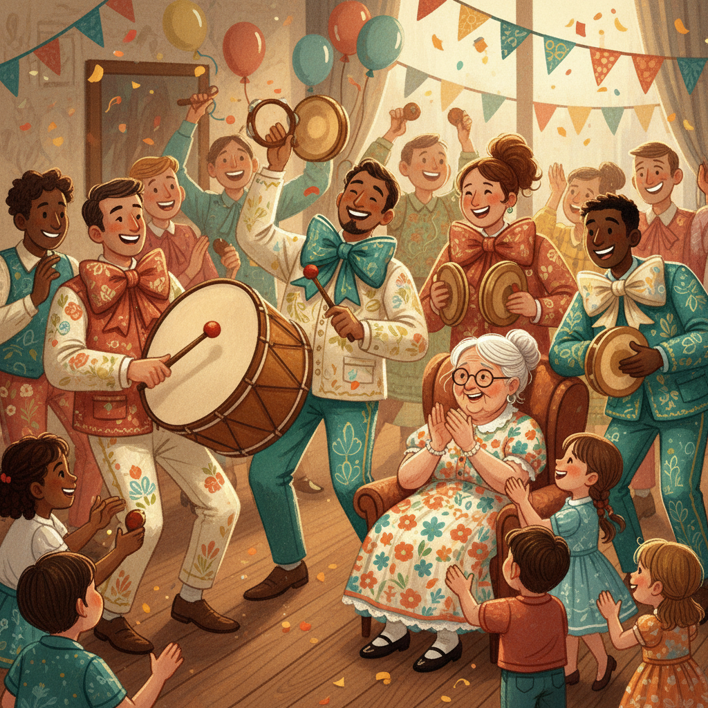 Ilustração da página 4 de O niver da Bisa