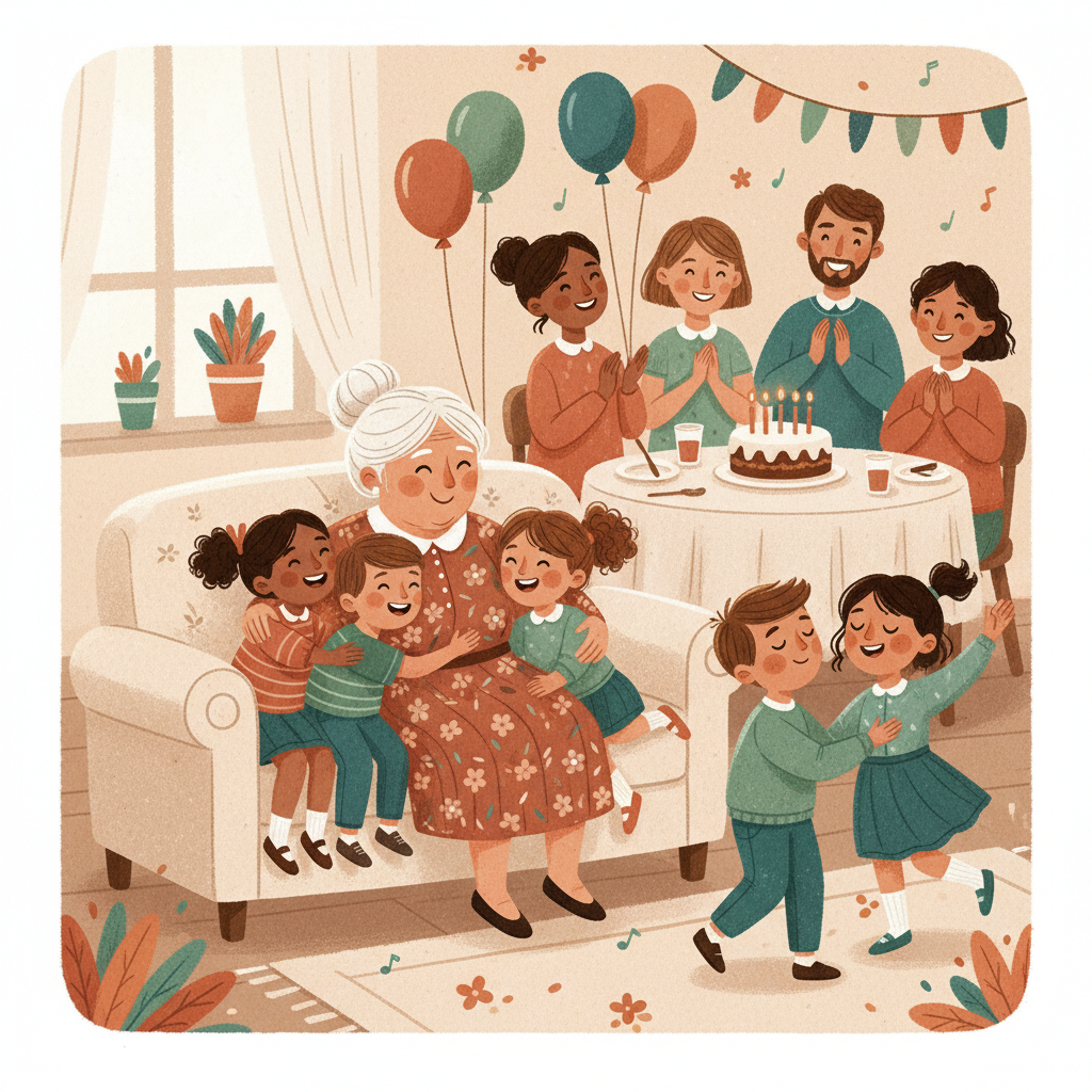 Ilustração da página 6 de O niver da Bisa