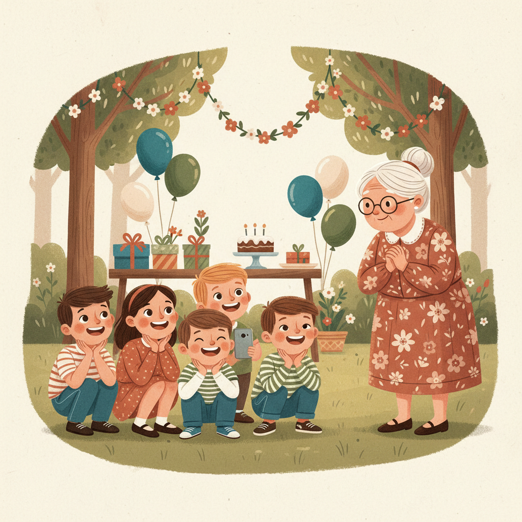 Ilustração da página 7 de O niver da Bisa