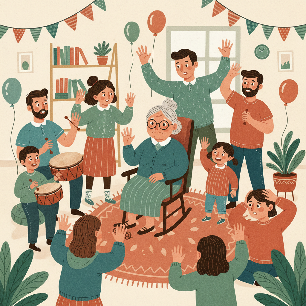 Ilustração da página 9 de O niver da Bisa